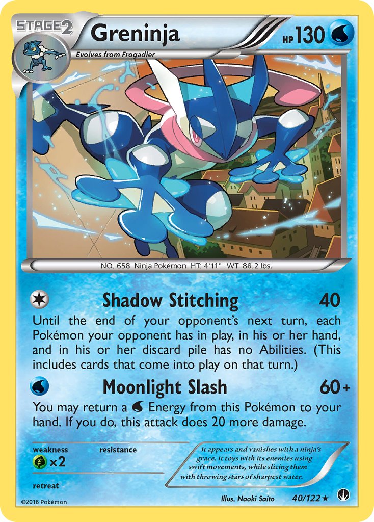 Greninja (40/122) (Theme Deck Exclusive) [XY: BREAKpoint] | Clutch Gaming