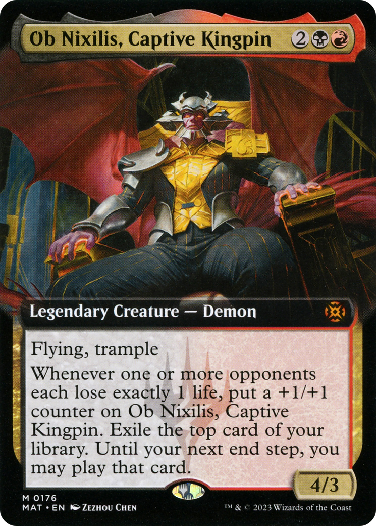 Ob Nixilis, Captive Kingpin (Extended Art) [March of the Machine: The Aftermath] | Clutch Gaming