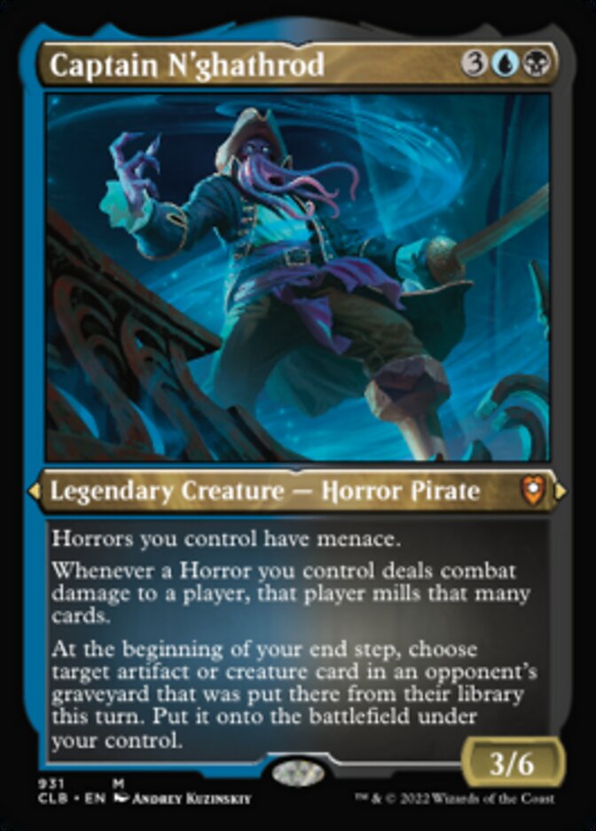 Captain N'ghathrod (Display Commander) (Foil Etched) [Commander Legends: Battle for Baldur's Gate] | Clutch Gaming