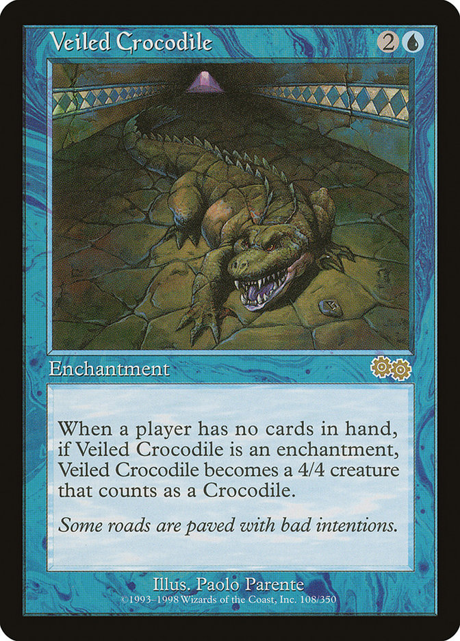 Veiled Crocodile [Urza's Saga] | Clutch Gaming