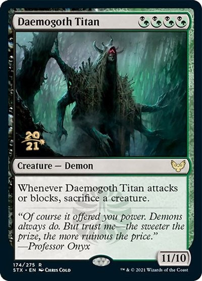 Daemogoth Titan [Strixhaven: School of Mages Prerelease Promos] | Clutch Gaming