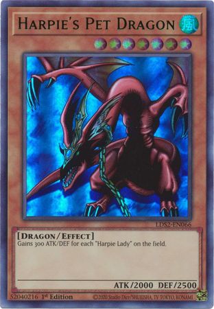 Harpie's Pet Dragon (Green) [LDS2-EN066] Ultra Rare | Clutch Gaming