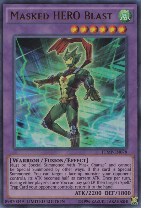 Masked HERO Blast [JUMP-EN078] Ultra Rare | Clutch Gaming