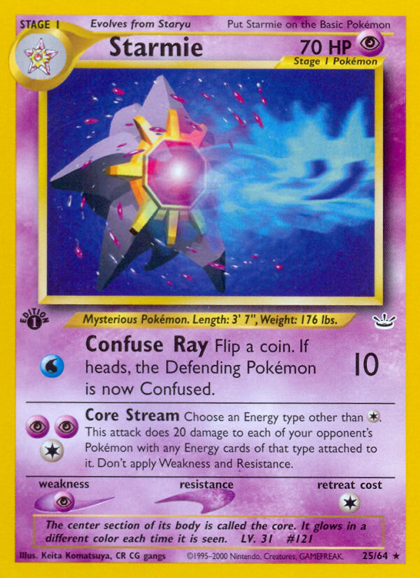 Starmie (25/64) [Neo Revelation 1st Edition] | Clutch Gaming