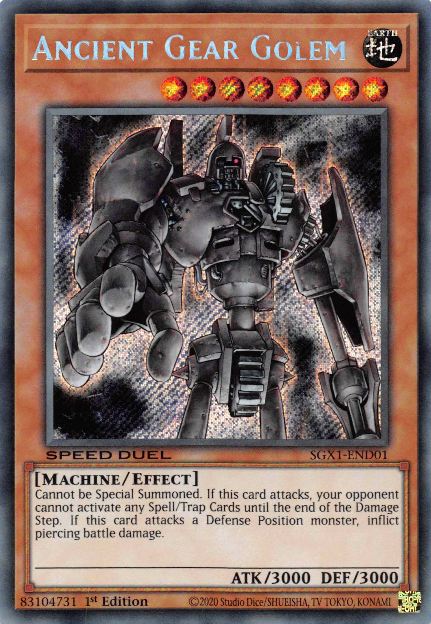 Ancient Gear Golem [SGX1-END01] Secret Rare | Clutch Gaming