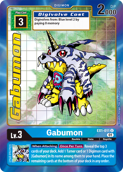 Gabumon [EX1-011] (Alternate Art) [Classic Collection] | Clutch Gaming