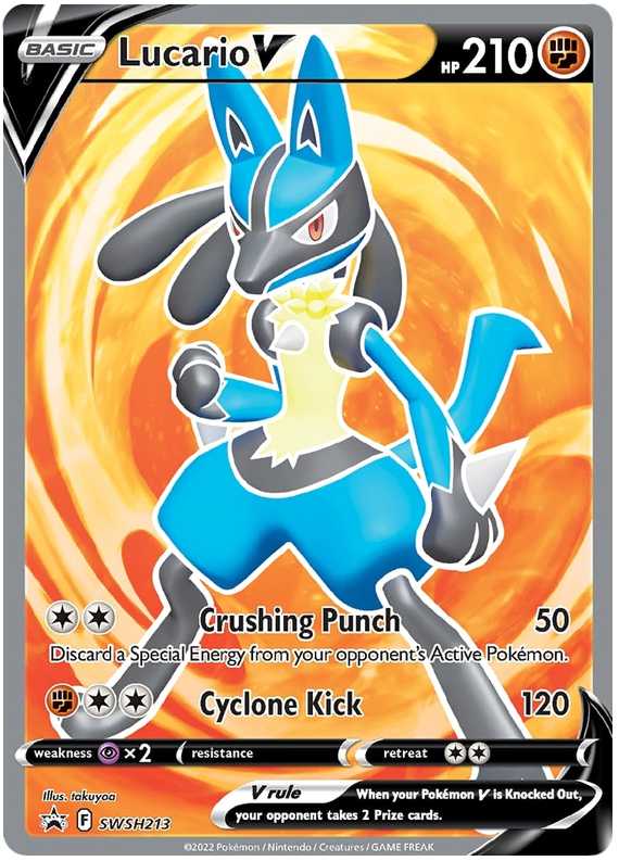 Lucario V (SWSH213) [Sword & Shield: Black Star Promos] | Clutch Gaming