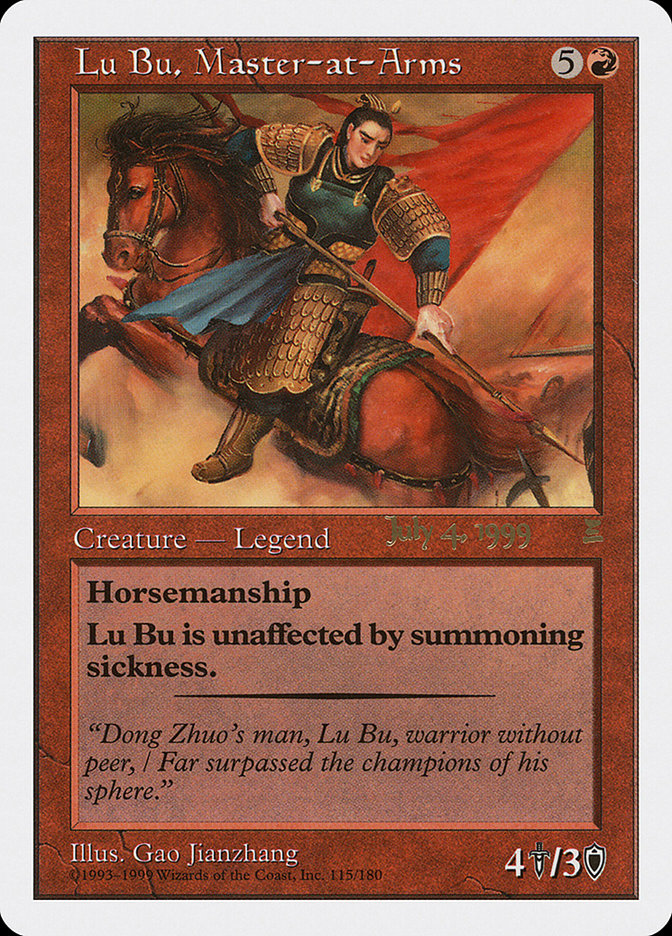 Lu Bu, Master-at-Arms (July 4, 1999) [Portal Three Kingdoms Promos] | Clutch Gaming