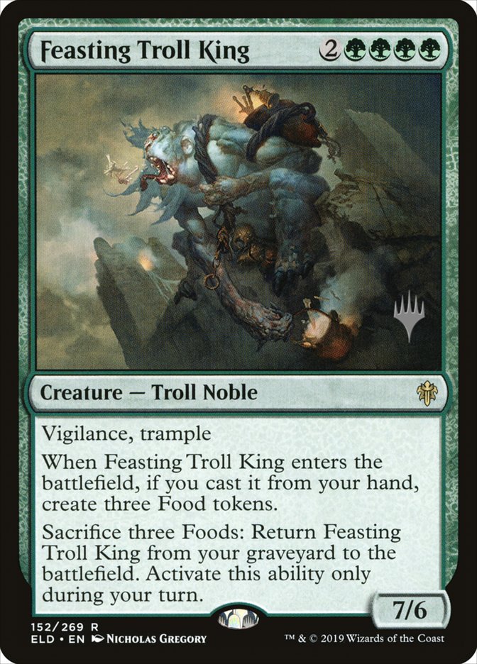 Feasting Troll King (Promo Pack) [Throne of Eldraine Promos] | Clutch Gaming