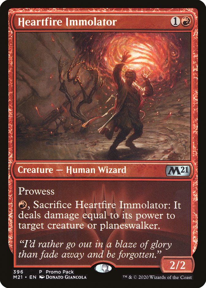 Heartfire Immolator (Promo Pack) [Core Set 2021 Promos] | Clutch Gaming