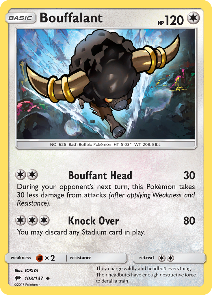 Bouffalant (108/147) [Sun & Moon: Burning Shadows] | Clutch Gaming