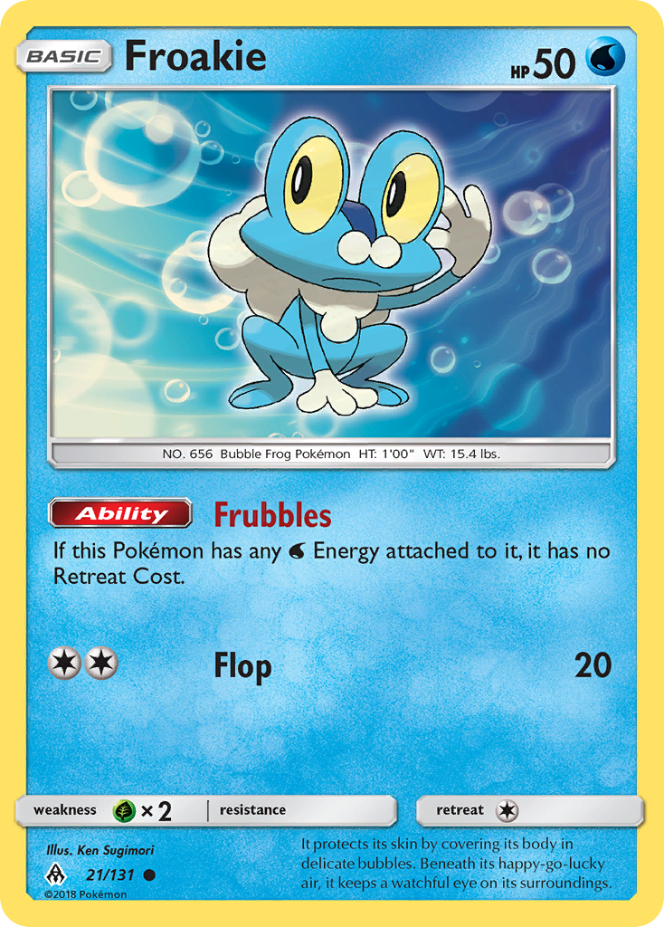 Froakie (21/131) [Sun & Moon: Forbidden Light] | Clutch Gaming