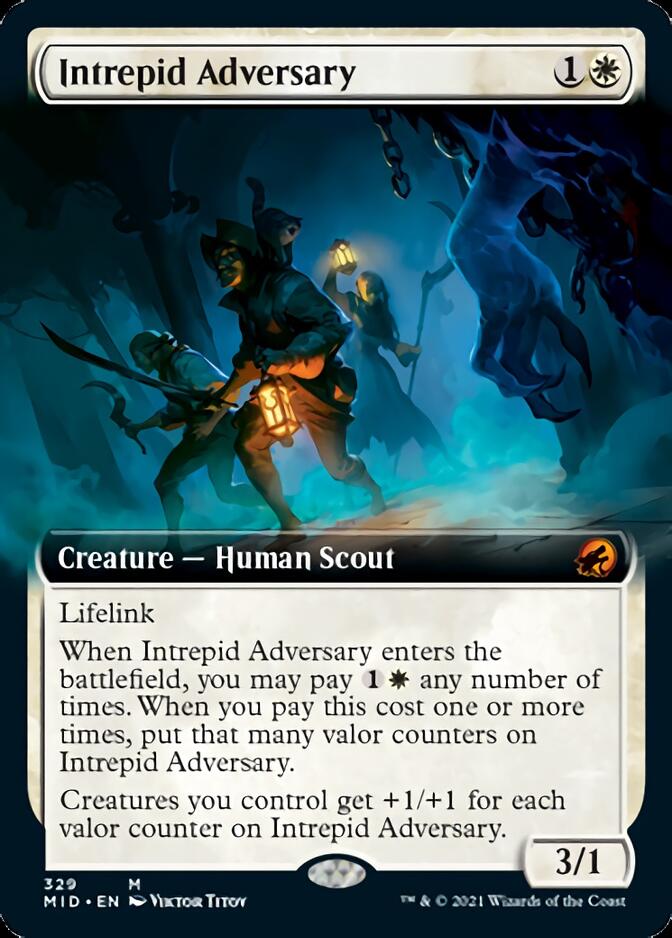 Intrepid Adversary (Extended Art) [Innistrad: Midnight Hunt] | Clutch Gaming