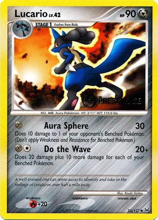 Lucario (53/127) (Prerelease Promo) [Diamond & Pearl: Black Star Promos] | Clutch Gaming