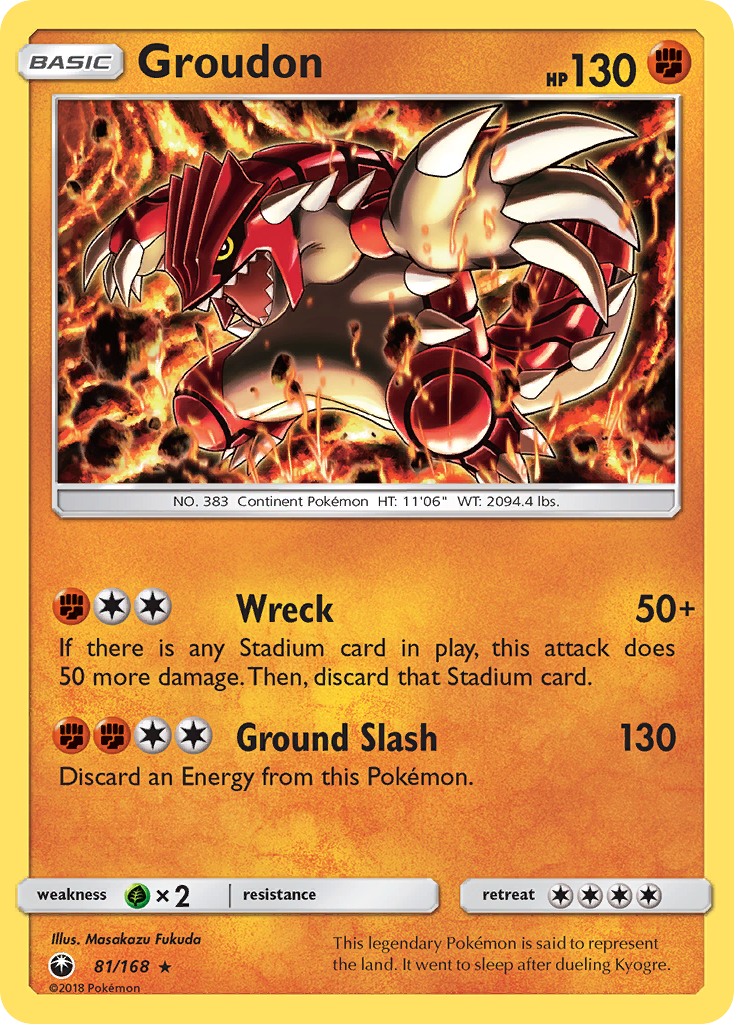 Groudon (81/168) [Sun & Moon: Celestial Storm] | Clutch Gaming