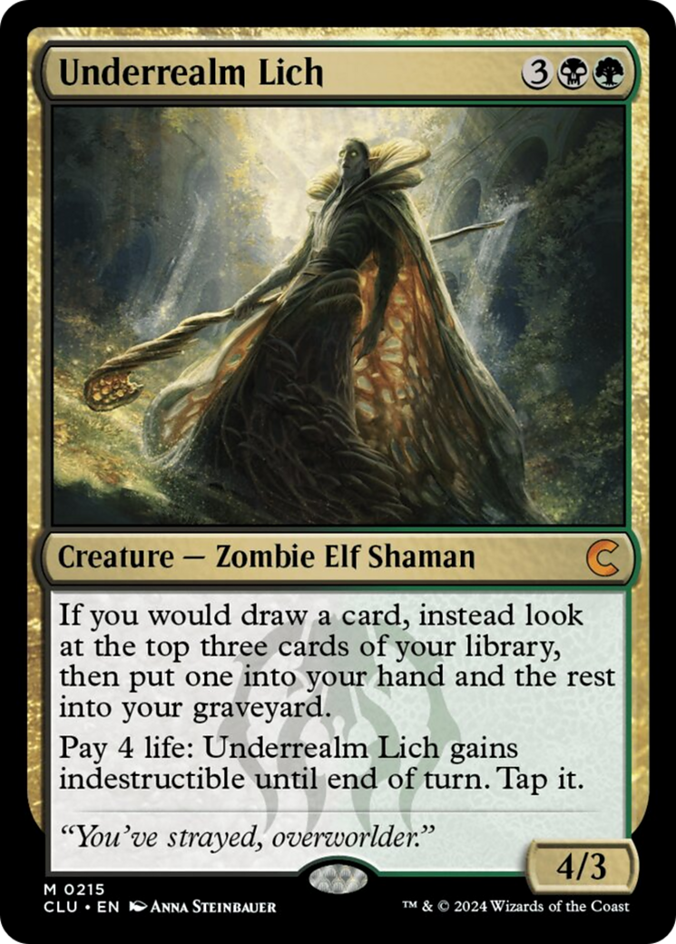 Underrealm Lich [Ravnica: Clue Edition] | Clutch Gaming