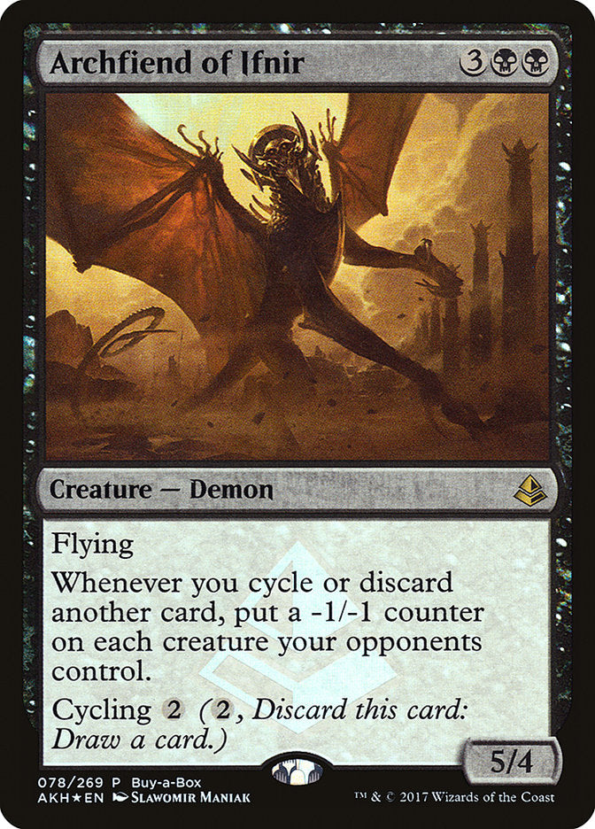 Archfiend of Ifnir (Buy-A-Box) [Amonkhet Promos] | Clutch Gaming