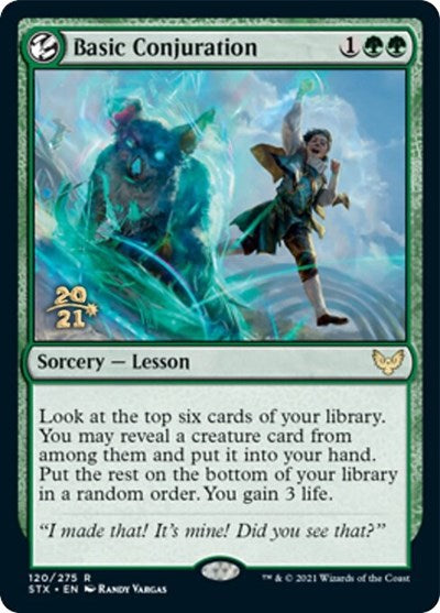 Basic Conjuration [Strixhaven: School of Mages Prerelease Promos] | Clutch Gaming