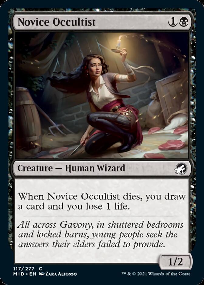 Novice Occultist [Innistrad: Midnight Hunt] | Clutch Gaming