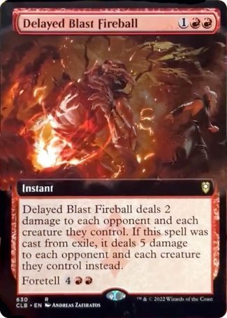 Delayed Blast Fireball (Extended Art) [Commander Legends: Battle for Baldur's Gate] | Clutch Gaming