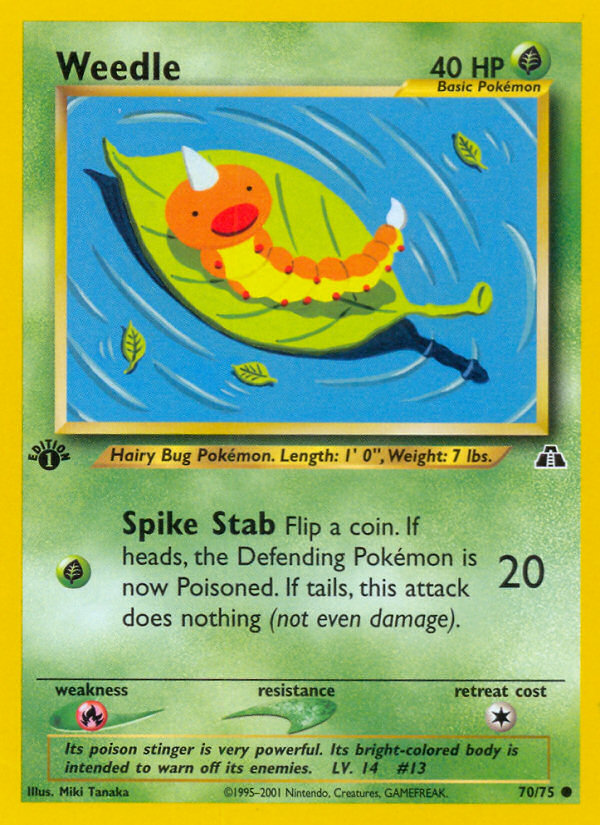 Weedle (70/75) [Neo Discovery 1st Edition] | Clutch Gaming