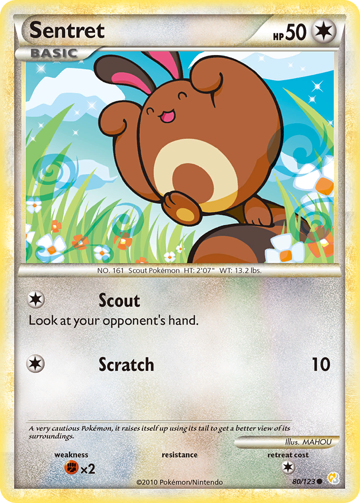 Sentret (80/123) [HeartGold & SoulSilver: Base Set] | Clutch Gaming