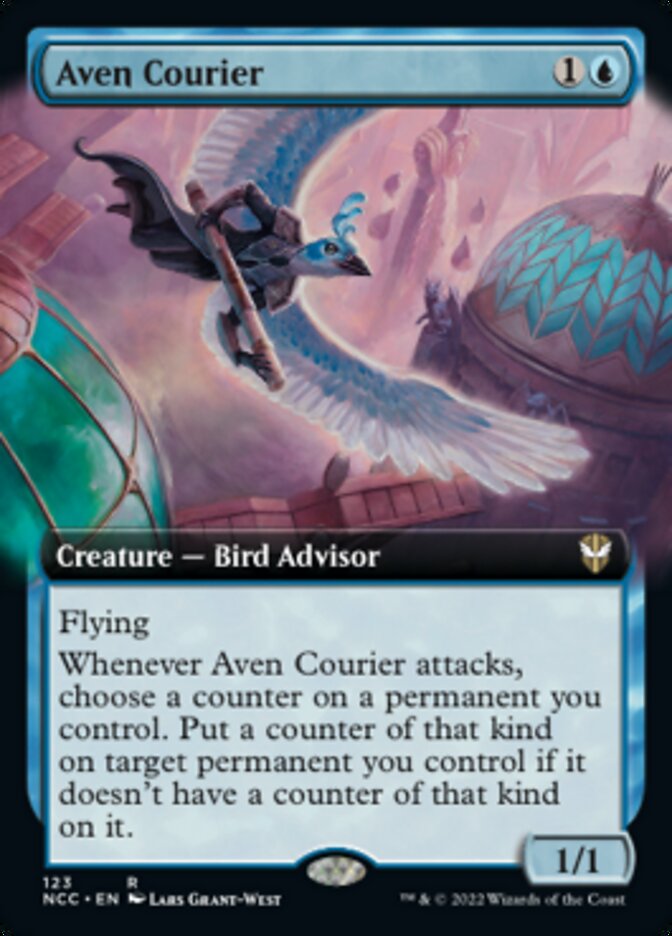 Aven Courier (Extended Art) [Streets of New Capenna Commander] | Clutch Gaming