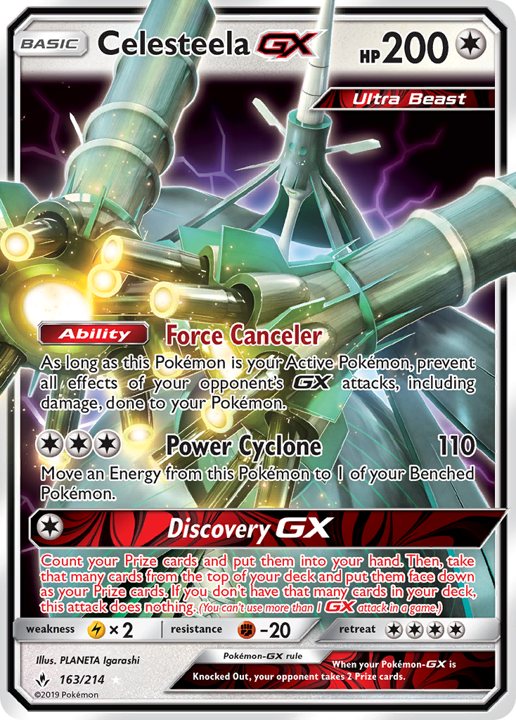 Celesteela GX (163/214) [Sun & Moon: Unbroken Bonds] | Clutch Gaming