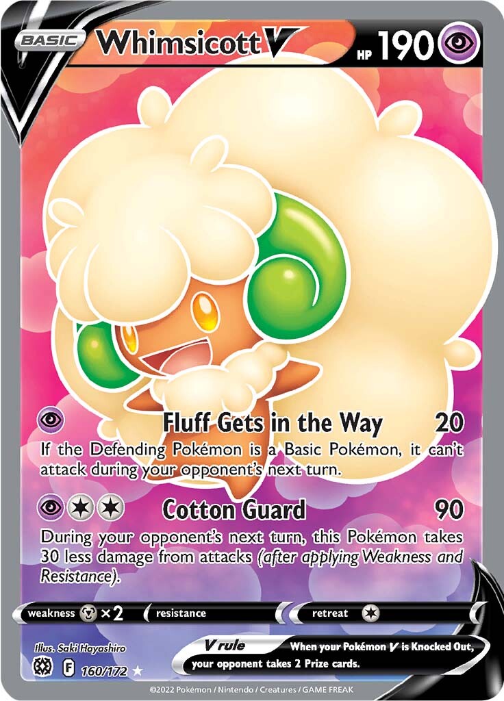 Whimsicott V (160/172) [Sword & Shield: Brilliant Stars] | Clutch Gaming