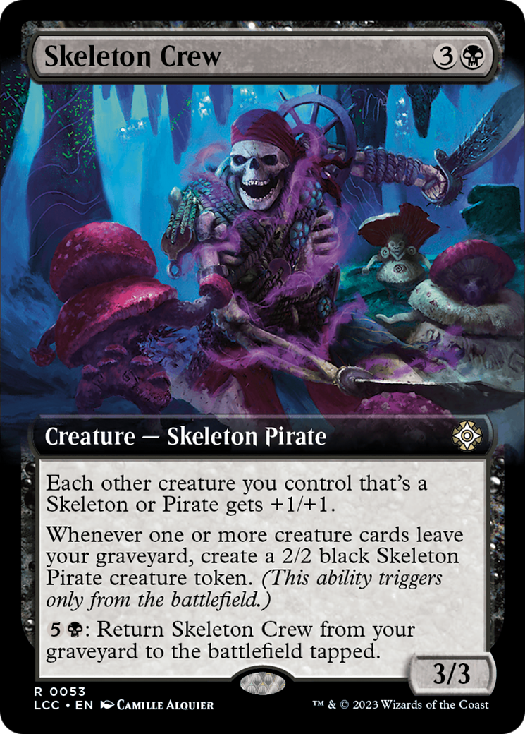 Skeleton Crew (Extended Art) [The Lost Caverns of Ixalan Commander] | Clutch Gaming