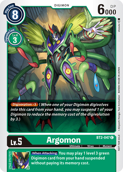 Argomon [BT2-047] (Alternate Art) [Release Special Booster Ver.1.5] | Clutch Gaming