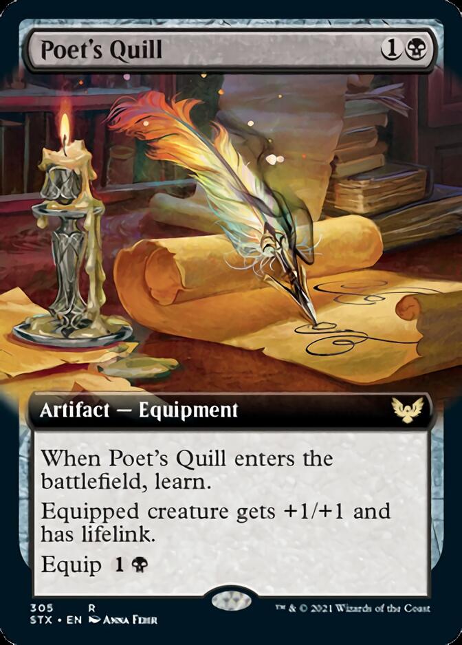 Poet's Quill (Extended Art) [Strixhaven: School of Mages] | Clutch Gaming