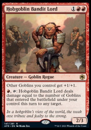 Hobgoblin Bandit Lord (Promo Pack) [Dungeons & Dragons: Adventures in the Forgotten Realms Promos] | Clutch Gaming