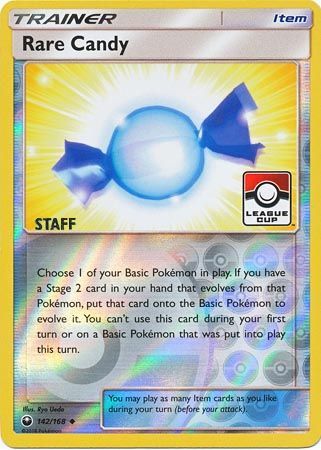 Rare Candy (142/168) (League Promo Staff) [Sun & Moon: Celestial Storm] | Clutch Gaming