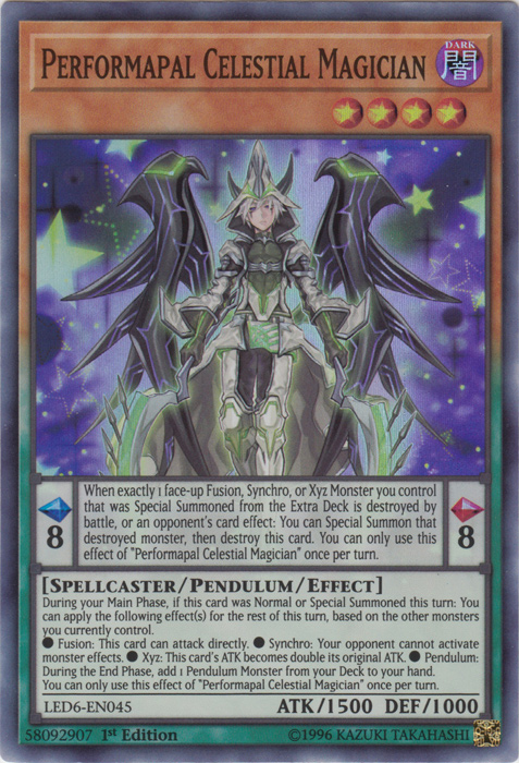 Performapal Celestial Magician [LED6-EN045] Super Rare | Clutch Gaming