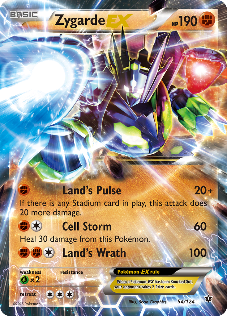 Zygarde EX (54/124) [XY: Fates Collide] | Clutch Gaming