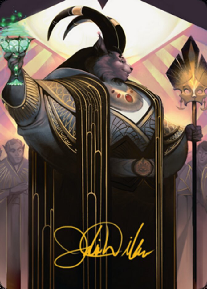 Jetmir, Nexus of Revels 2 Art Card (Gold-Stamped Signature) [Streets of New Capenna Art Series] | Clutch Gaming