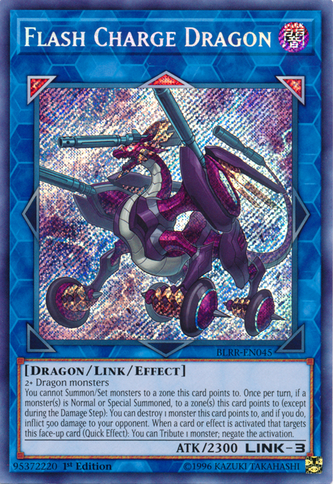 Flash Charge Dragon [BLRR-EN045] Secret Rare | Clutch Gaming