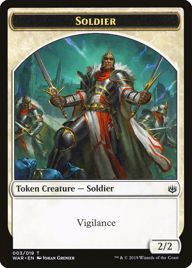 Soldier Token [War of the Spark Tokens] | Clutch Gaming