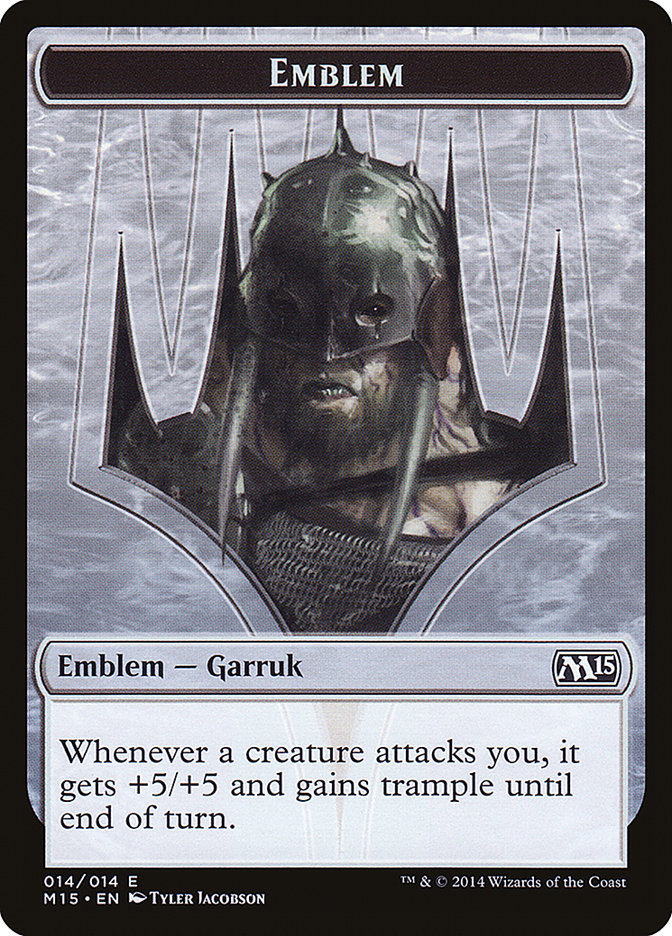 Garruk, Apex Predator Emblem [Magic 2015 Tokens] | Clutch Gaming