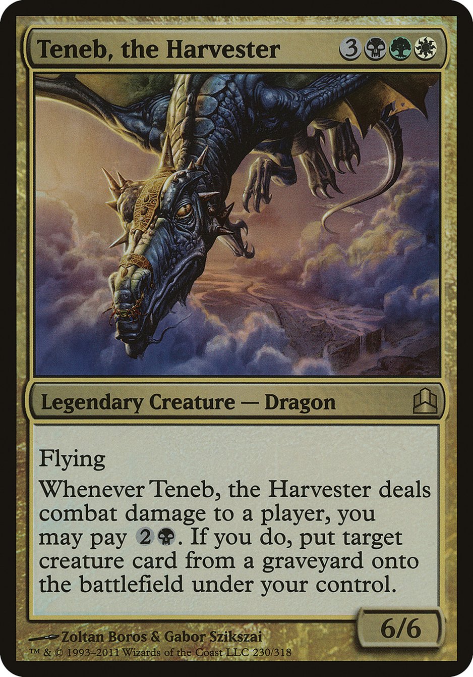 Teneb, the Harvester (Oversized) [Commander 2011 Oversized] | Clutch Gaming