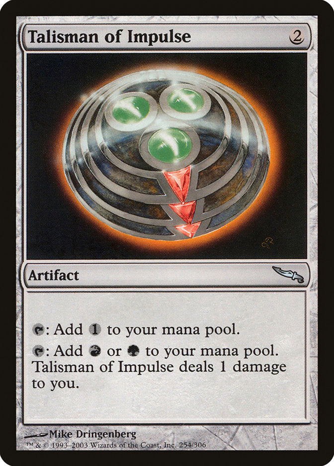 Talisman of Impulse [Mirrodin] | Clutch Gaming
