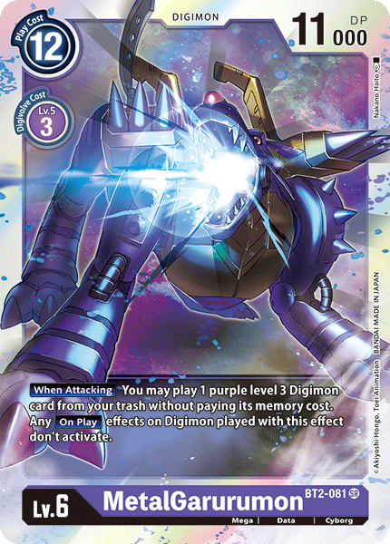 MetalGarurumon [BT2-081] [Release Special Booster Ver.1.0] | Clutch Gaming