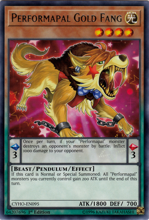 Performapal Gold Fang [CYHO-EN095] Rare | Clutch Gaming