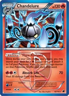 Chandelure (16/116) (Theme Deck Exclusive) [Black & White: Plasma Freeze] | Clutch Gaming