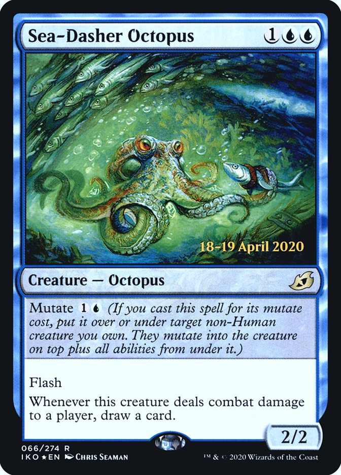 Sea-Dasher Octopus [Ikoria: Lair of Behemoths Prerelease Promos] | Clutch Gaming