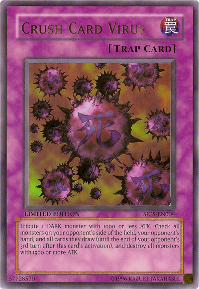 Crush Card Virus [SJCS-EN004] Ultra Rare | Clutch Gaming