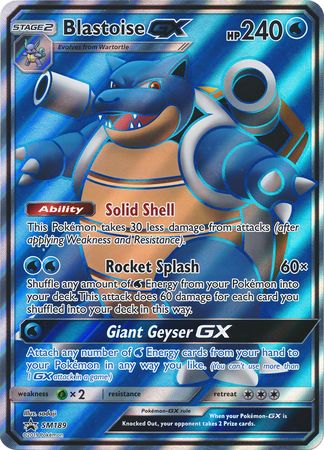 Blastoise GX (SM189) (Jumbo Card) [Sun & Moon: Black Star Promos] | Clutch Gaming