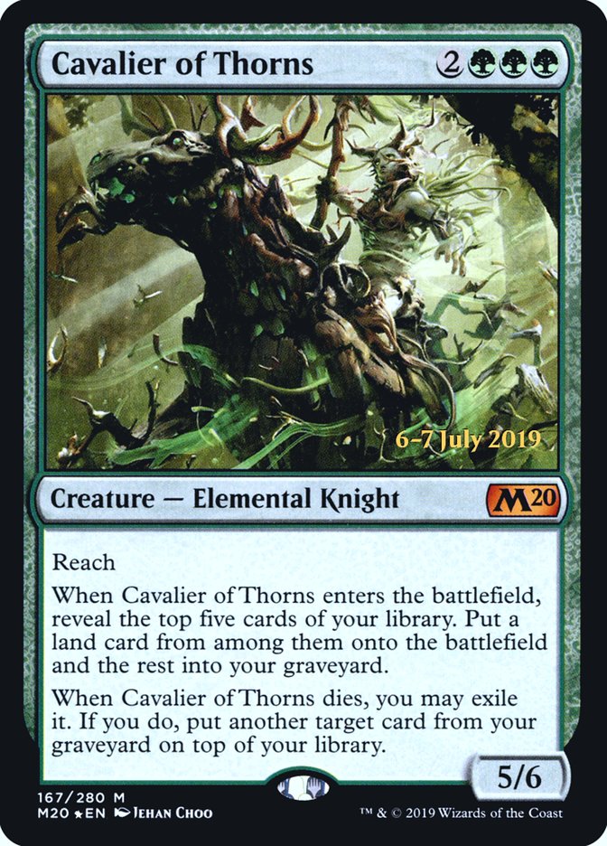 Cavalier of Thorns [Core Set 2020 Prerelease Promos] | Clutch Gaming