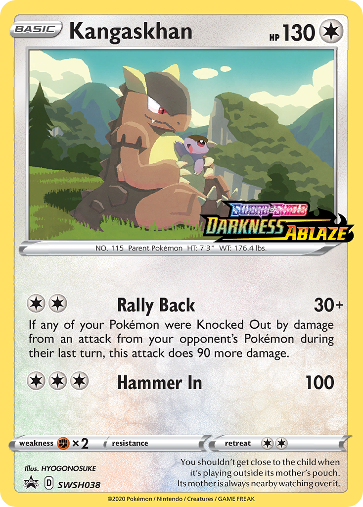 Kangaskhan (SWSH038) (Prerelease Promo) [Sword & Shield: Black Star Promos] | Clutch Gaming